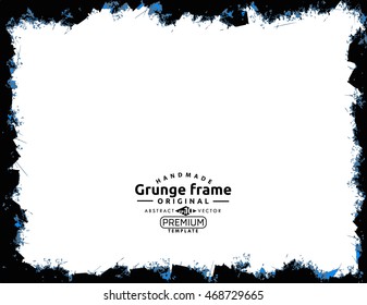 Grunge frame - abstract texture. Stock vector design template - easy to use
