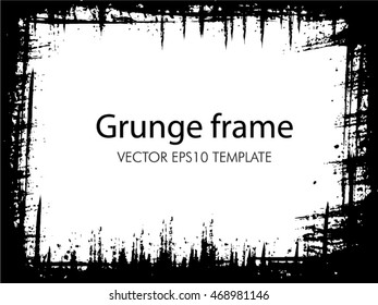 Grunge frame - abstract texture. Stock vector design template - easy to use