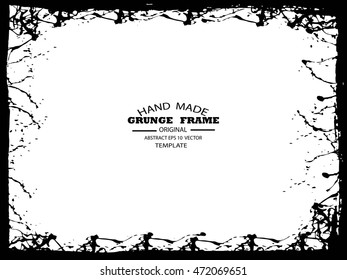 Grunge frame - abstract texture. Stock vector design template - easy to use