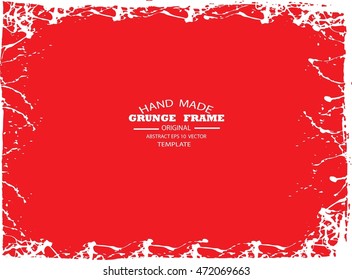 Grunge frame - abstract texture. Stock vector design template - easy to use