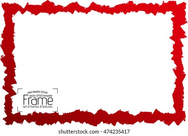 Grunge frame - abstract texture. Stock vector design template - easy to use
