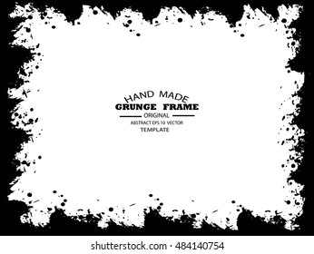 Grunge frame - abstract texture. Stock vector design template - easy to use