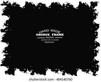 Grunge frame - abstract texture. Stock vector design template - easy to use