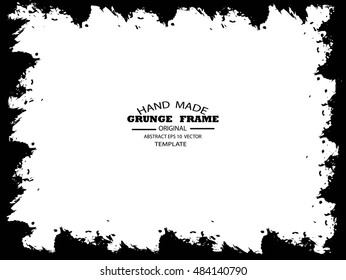 Grunge frame - abstract texture. Stock vector design template - easy to use