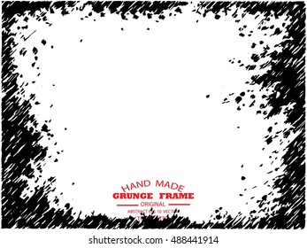 Grunge frame - abstract texture. Stock vector design template - easy to use