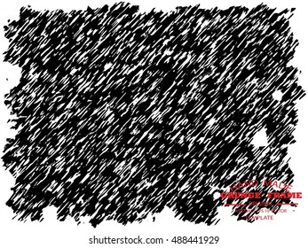 Grunge frame - abstract texture. Stock vector design template - easy to use