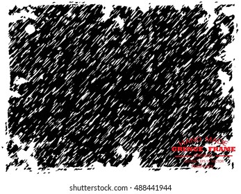 Grunge frame - abstract texture. Stock vector design template - easy to use