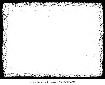 Grunge frame - abstract texture. Stock vector design template - easy to use
