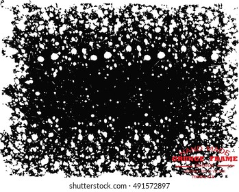 Grunge frame - abstract texture. Stock vector design template - easy to use