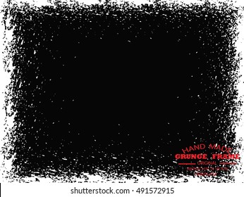 Grunge frame - abstract texture. Stock vector design template - easy to use