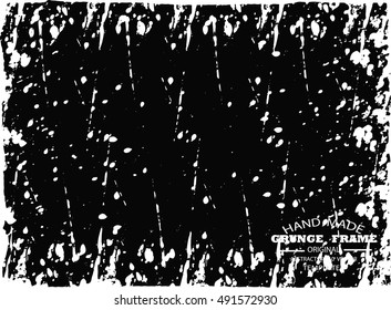 Grunge frame - abstract texture. Stock vector design template - easy to use