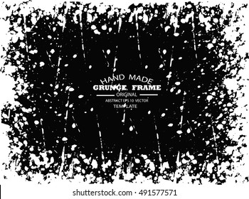 Grunge frame - abstract texture. Stock vector design template - easy to use 