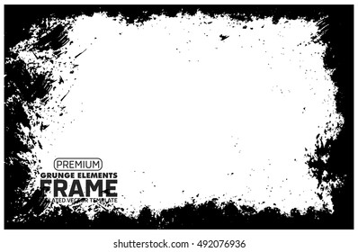Grunge frame - abstract texture. Stock vector design template - easy to use
