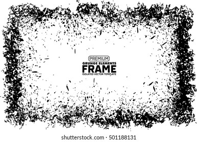 Grunge frame - abstract texture. Stock vector design template - easy to use
