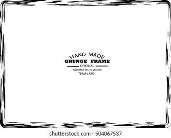 Grunge frame - abstract texture. Stock vector design template - easy to use