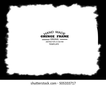 Grunge frame - abstract texture. Stock vector design template - easy to use