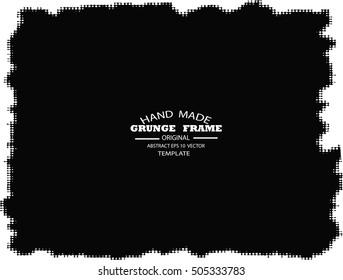 Grunge frame - abstract texture. Stock vector design template - easy to use
