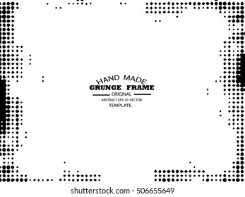 Grunge frame - abstract texture. Stock vector design template - easy to use