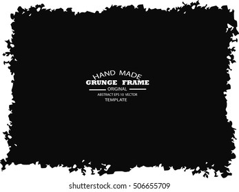 Grunge frame - abstract texture. Stock vector design template - easy to use