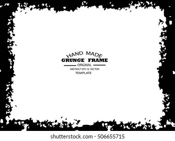 Grunge frame - abstract texture. Stock vector design template - easy to use