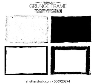 Grunge frame - abstract texture. Stock vector design template - easy to use
