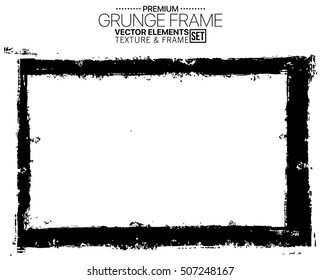 Grunge frame - abstract texture. Stock vector design template - easy to use
