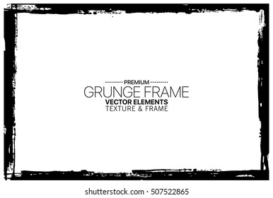Grunge frame - abstract texture. Stock vector design template - easy to use
