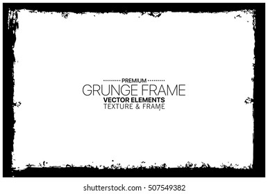 Grunge frame - abstract texture. Stock vector design template - easy to use
