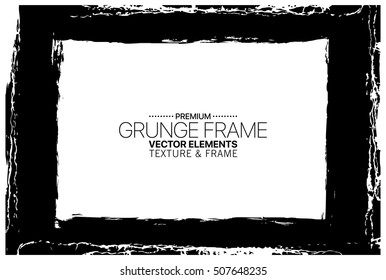 Grunge frame - abstract texture. Stock vector design template - easy to use
