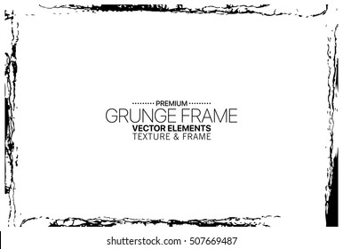 Grunge frame - abstract texture. Stock vector design template - easy to use
