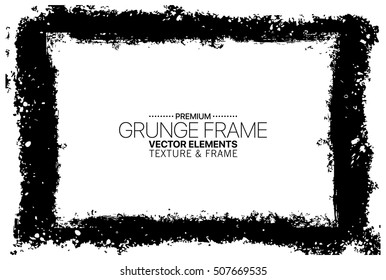 Grunge frame - abstract texture. Stock vector design template - easy to use
