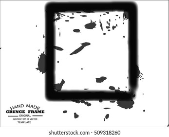 Grunge frame - abstract texture. Stock vector design template - easy to use