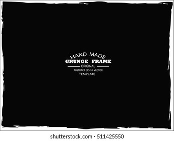 Grunge frame - abstract texture. Stock vector design template - easy to use