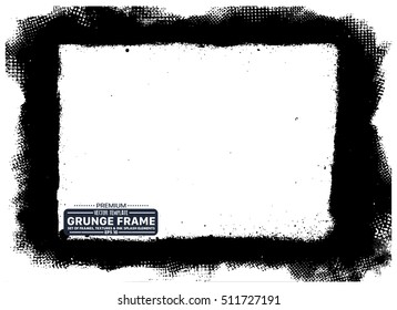 Grunge frame - abstract texture. Stock vector design template - easy to use
