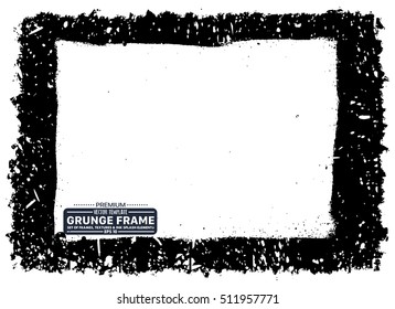 Grunge frame - abstract texture. Stock vector design template - easy to use
