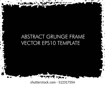 Grunge frame - abstract texture. Stock vector design template - easy to use