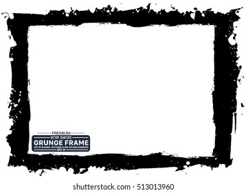 Grunge frame - abstract texture. Stock vector design template - easy to use
