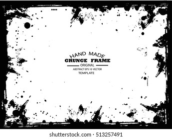 Grunge frame - abstract texture. Stock vector design template - easy to use