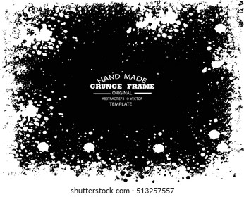 Grunge frame - abstract texture. Stock vector design template - easy to use
