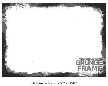 Grunge frame - abstract texture. Stock vector design template - easy to use