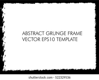 Grunge frame - abstract texture. Stock vector design template - easy to use