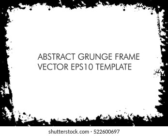 Grunge frame - abstract texture. Stock vector design template - easy to use
