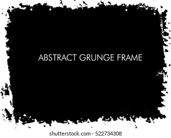 Grunge frame - abstract texture. Stock vector design template - easy to use