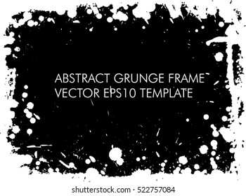 Grunge frame - abstract texture. Stock vector design template - easy to use