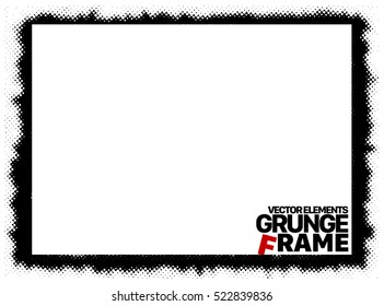Grunge frame - abstract texture. Stock vector design template - easy to use
