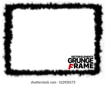 Grunge frame - abstract texture. Stock vector design template - easy to use
