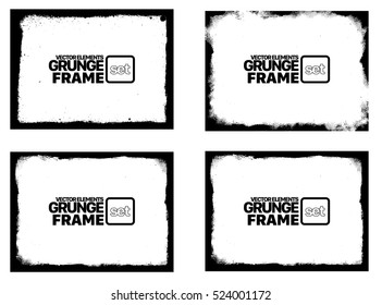 Grunge frame - abstract texture. Stock vector design template