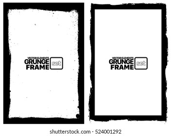 Grunge frame - abstract texture. Stock vector design template