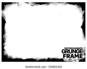 Grunge frame - abstract texture. Stock vector design template - easy to use