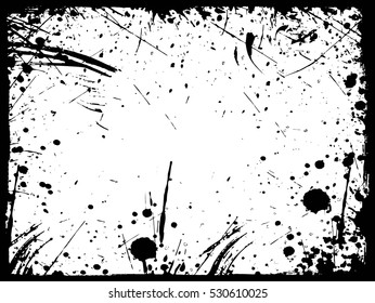 Grunge frame - abstract texture. Stock vector design template - easy to use
